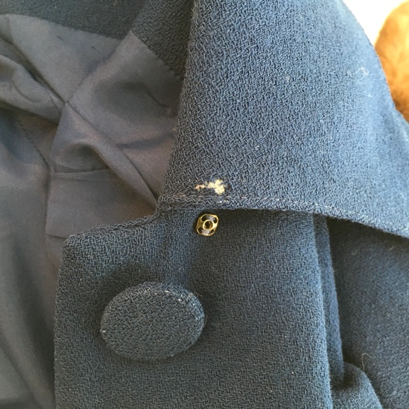 Vintage 1990s Nippon Boutique peacock blue 2-piece suit. - Picture 7 of 7